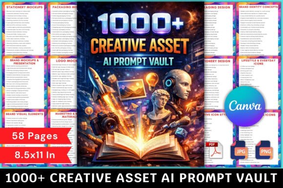 Download 1000+ Creative Asset AI Prompt Vault - Prompt Collection