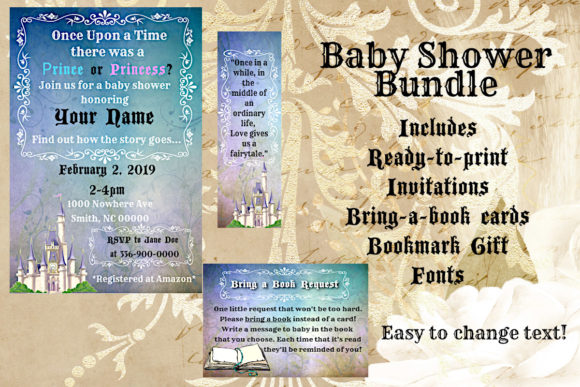 Download Fairytale Baby Shower Bundle - Premium Resources