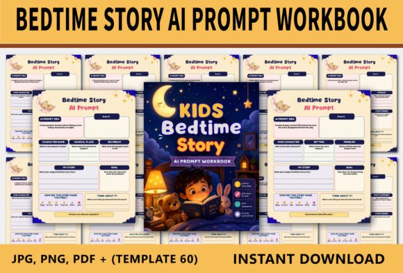 Download Bedtime Story AI Prompt Workbook - Prompt Collection