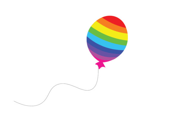 Download Flying Rainbow Balloons - Rainbow balloons Collection