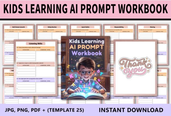 Download Kids Learning AI Prompt Workbook - Prompt Collection