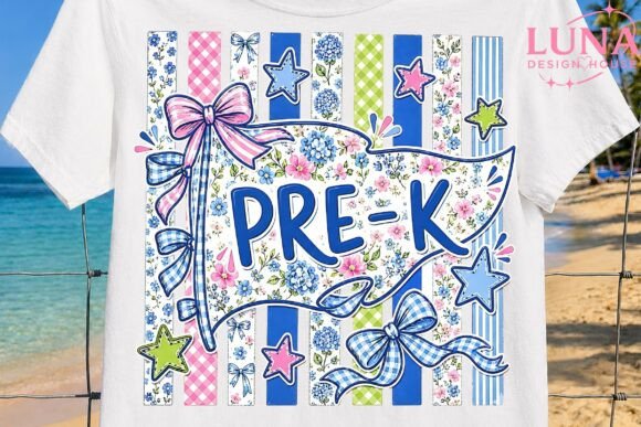 Download Pre-K Floral Bow Back to School PNG - School Collection