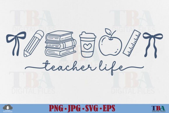 Download Teacher Life Svg, Preppy Back to School - School Collection