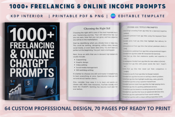 Download 1000+ Freelancing &amp; Online Income Prompt - Premium Resources