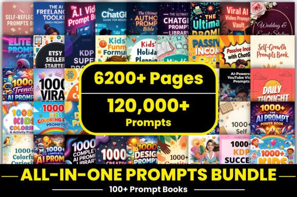 Download 100+ Prompt Books – All-in-One Bundle - Prompt Collection