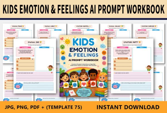 Download Kids Emotion &amp; Feelings AI Prompt Workbo - Prompt Collection